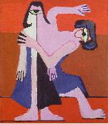 Ernst Ludwig Kirchner Mask-dance painting